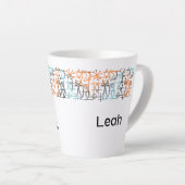 Mittelalterliche moderne Katzen Personalisierte La Milchtasse (Rechte Ecke)