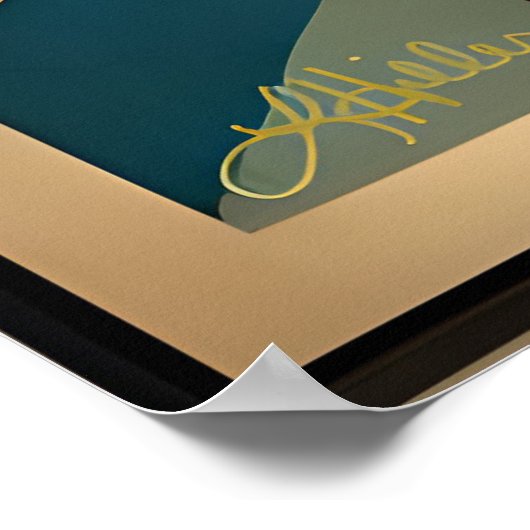 Mittelalterliche Moderne Kunst Abstrakt Nonkonform Poster (Ecke)