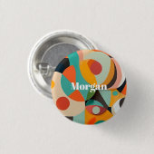 Mittelalterliche moderne Kunst, Name oder Monogram Button (Vorne & Hinten)