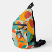 Mittelalterliche moderne Kunst, Name oder Monogram Crossbody Bag (Rechte Ecke)