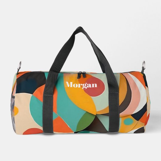 Mittelalterliche moderne Kunst, Name oder Monogram Duffle Bag (Rückseite)