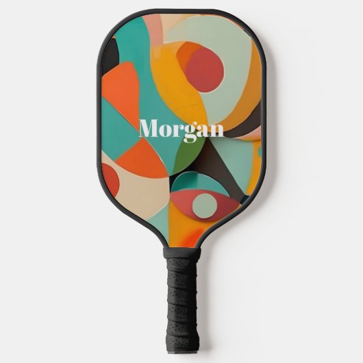 Mittelalterliche moderne Kunst, Name oder Monogram Pickleball Schläger (Vorderseite)