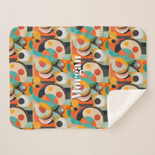 Mittelalterliche moderne Kunst, Name oder Monogram Sherpadecke (Vorderseite (Horizontal))