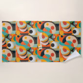 Mittelalterliche moderne Kunst, Name oder Monogram Strandtuch (Vorderseite)