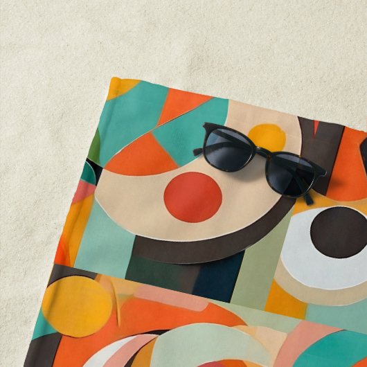 Mittelalterliche moderne Kunst, Name oder Monogram Strandtuch (Beispiel)