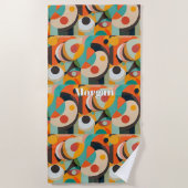 Mittelalterliche moderne Kunst, Name oder Monogram Strandtuch (Vorderseite)