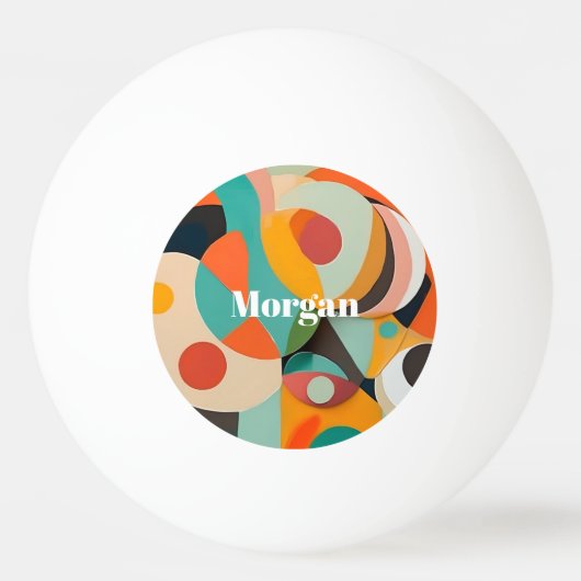 Mittelalterliche moderne Kunst, Name oder Monogram Tischtennisball (Vorderseite)