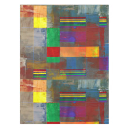 Mittelalterliche Moderne Kunst-Rainbow-Pride Graff Tischdecke