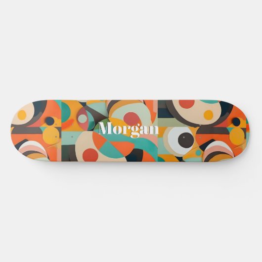 Mittelalterliche Moderne Kunst, Vertikaler Name Ge Skateboard (Horizontal)