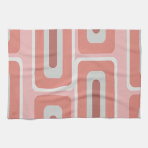 Mittelalterliche moderne, lange Rechtecke Lachs Ro Geschirrtuch