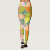 Mittelalterliche Moderne, leuchtende Farben Frisch Leggings (Rückseite)