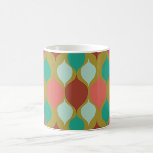 Mittelalterliche moderne Limone Geometrie Kaffeetasse (Mittel)