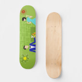 Mittelalterliche moderne Luppenkarte Skateboard (Vorderseite)