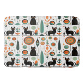 Mittelalterliche, moderne, lustige Weltraumkatzen Badematte (Vorderseite)