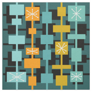 Mittelalterliche Moderne mehrfarbige Aquamarine Stoff