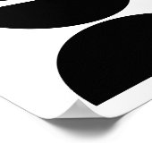 Mittelalterliche Moderne Minimalistische Schwarze  Poster (Ecke)