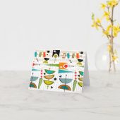 Mittelalterliche moderne Mitteilungskarten Atomic (Gelbe Blume)