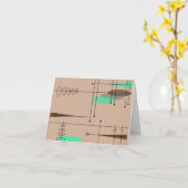 Mittelalterliche moderne Mitteilungskarten Atomic (Gelbe Blume)