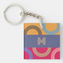 Mittelalterliche moderne Monogramm Multicolor-Abst