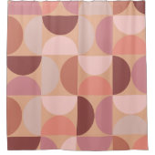 Mittelalterliche Moderne Muster Peach Fuzz Duschvorhang (Vorderseite)