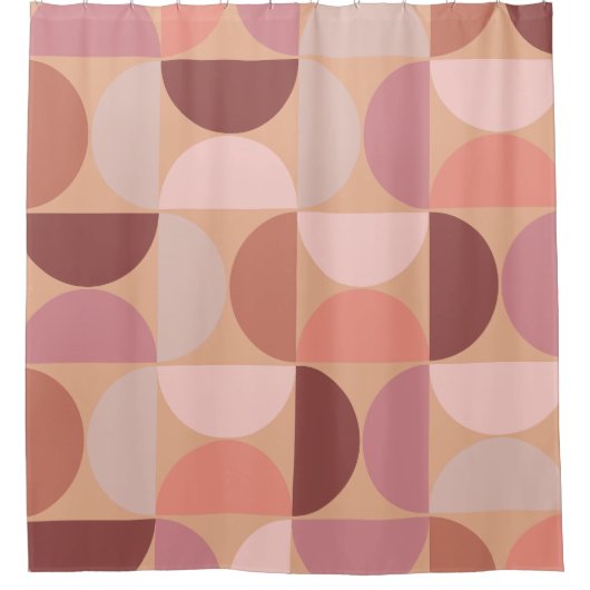 Mittelalterliche Moderne Muster Peach Fuzz Duschvorhang (Vorderseite)