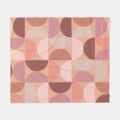 Mittelalterliche Moderne Muster Peach Fuzz Fleecedecke (Vorderseite (Horizontal))