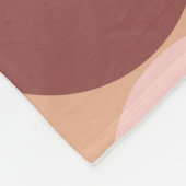 Mittelalterliche Moderne Muster Peach Fuzz Fleecedecke (Ecke)
