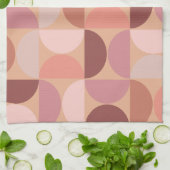 Mittelalterliche Moderne Muster Peach Fuzz Geschirrtuch (Gefaltet)