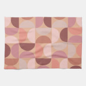 Mittelalterliche Moderne Muster Peach Fuzz Geschirrtuch (Horizontal)