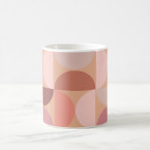 Mittelalterliche Moderne Muster Peach Fuzz Kaffeetasse (Mittel)