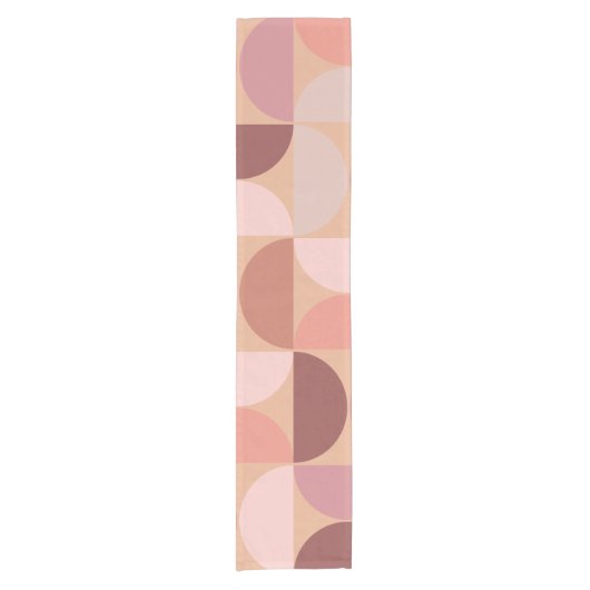 Mittelalterliche Moderne Muster Peach Fuzz Kurzer Tischläufer (Vorderseite)