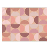 Mittelalterliche Moderne Muster Peach Fuzz Tischdecke (Vorderseite (Horizontal))