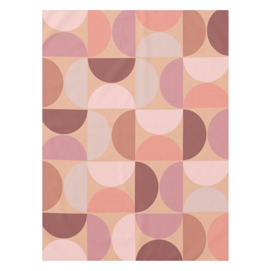 Mittelalterliche Moderne Muster Peach Fuzz Tischdecke (Vorderseite)