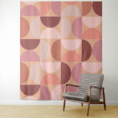 Mittelalterliche Moderne Muster Peach Fuzz Wandteppich (Beispiel)