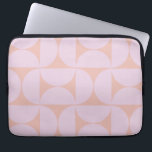 Mittelalterliche moderne Muster Soft Pastel Lilac Laptopschutzhülle<br><div class="desc">Retro Mid Century Modernes Muster - Abstrakte geometrische Formen - Minimalistisches Muster in weichem Pastelllavender / lila / lila und beige.</div>