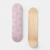 Mittelalterliche moderne Muster Soft Pastel Lilac Skateboard (Vorderseite)