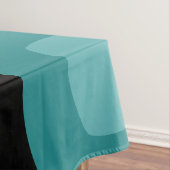 Mittelalterliche Moderne Oblongs Schwarz Aquamarin Tischdecke (Beispiel)