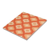 Mittelalterliche Moderne Ogee Orange und Beige Fliese (Seite)