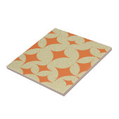 Mittelalterliche moderne Orange Diamond  Fliese (Seite)