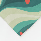 Mittelalterliche Moderne: Orangefarbene Blume Abst Fleecedecke (Ecke)