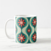 Mittelalterliche Moderne: Orangefarbene Blume Abst Kaffeetasse (Links)