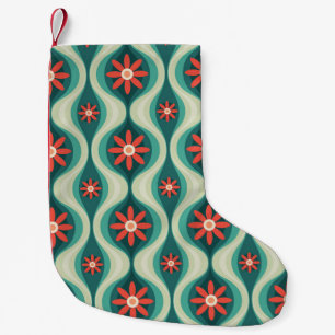 Mittelalterliche Moderne: Orangefarbene Blume Abst Kleiner Weihnachtsstrumpf