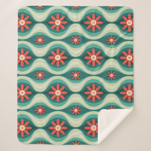 Mittelalterliche Moderne: Orangefarbene Blume Abst Sherpadecke