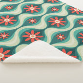 Mittelalterliche Moderne: Orangefarbene Blume Abst Sherpadecke (3/4)