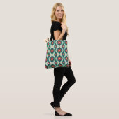 Mittelalterliche Moderne: Orangefarbene Blume Abst Tasche (Am Model)