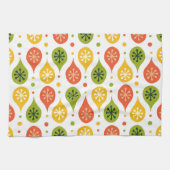 Mittelalterliche Moderne orangefarbene Regenfälle Geschirrtuch (Horizontal)