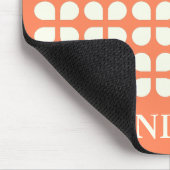 Mittelalterliche moderne Petalen in Orange Persona Mousepad (Ecke)