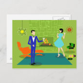 Mittelalterliche moderne Postkarte (Vorne/Hinten)