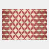 Mittelalterliche Moderne Raumzeit Retro 50er Weihn Geschenkpapier Set (Vorderseite 3)