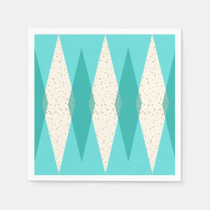 Mittelalterliche Moderne Raute Cocktail Napkins Serviette